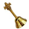Tia Crafts Garuda Sheshanag Brass Pooja Ghanti | Large Brass Bell for Pooja