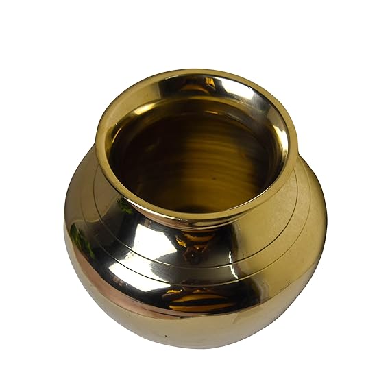 Healthsmith 100% Pure Copper Pooja Kalash Lota | 5 Inches, 1000ml Volume