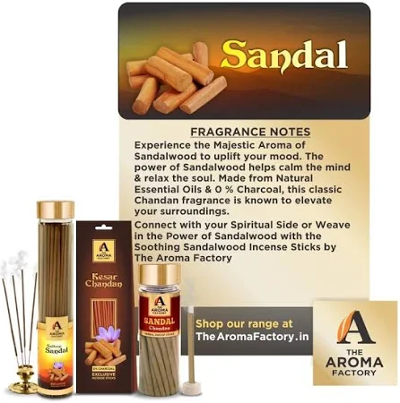 The Aroma Factory Sandalwood Dhoop Sticks - Image 3